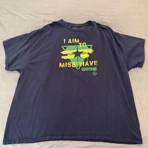Firefly Lootwear Shirt Mens 3XL Blue Serenity I Aim To Misbehave Graphic Tee